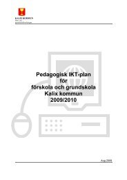 Pedagogisk IKT-plan för förskola och grundskola Kalix kommun ...