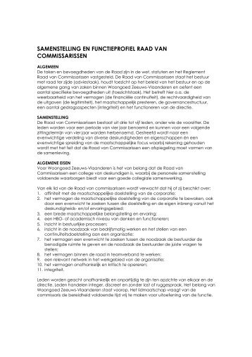 RVC samenstelling en functieprofiel _update 2010-01-01_