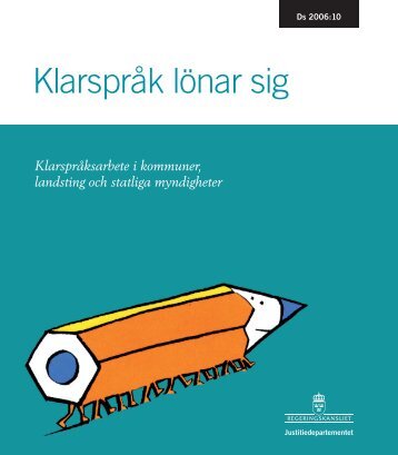 Klarspråk lönar sig - Regeringen