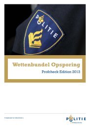 Wettenbundel Opsporing - Politieacademie