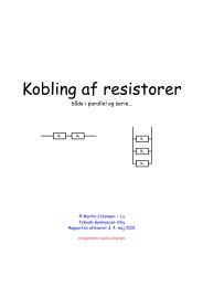 Kobling af resistorer - martin theill johansen