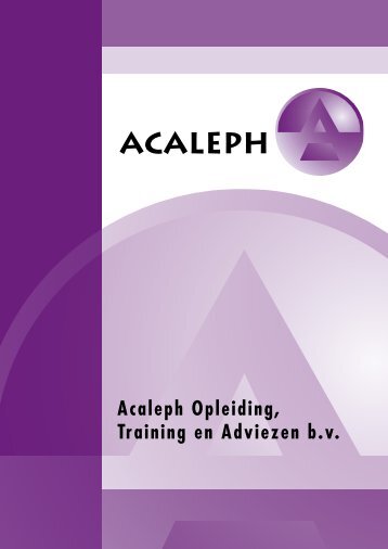 Acaleph Opleiding, Training en Adviezen b.v.