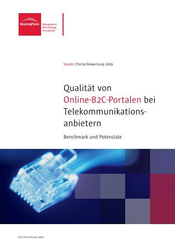 Qualität von Online-B2C-Portalen bei ... - BearingPoint