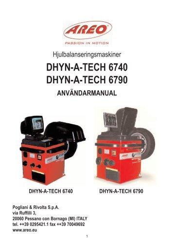Hjulbalanseringsmaskin DHYN-A-TECH 6740 ... - Tool Trade AB