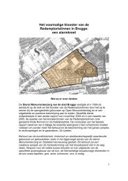 Redemptoristinnen, een noodkreet Brugs erfgoed Klooster(tuin ) - Ggf