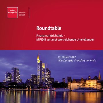 Roundtable - BearingPoint