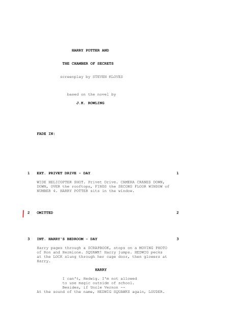 harry potter and the order of the phoenix movie script harry potter and the order of the phoenix movie script