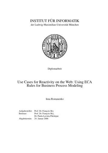 Using ECA Rules for Business Process Modeling