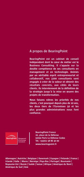 Une mort lente et parfumée - BearingPoint