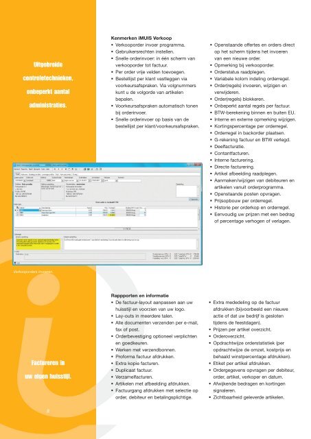 VOOR HET MIDDEN- EN KLEINBEDRIJF - MUIS Software