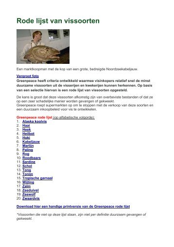 greenpeace vis rode lijst.pdf - Docent