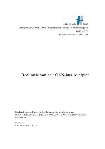 Realisatie van een CAN-bus Analyser - Departement Toegepaste ...