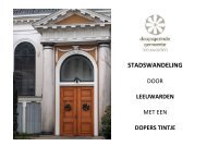 STADSWANDELING - Doopsgezinde Gemeente Leeuwarden