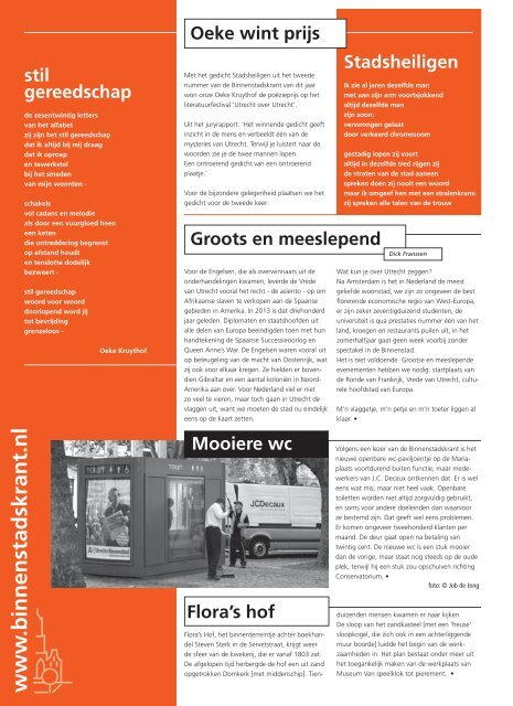 Download de hele krant - Binnenstadskrant