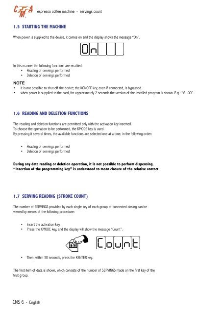 CMA Technical Manual - Love Coffee Machines