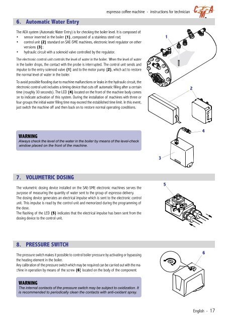 CMA Technical Manual - Love Coffee Machines