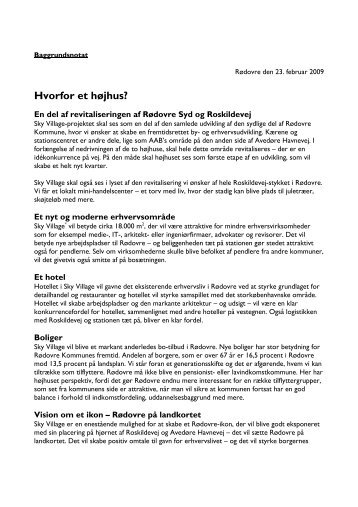 Hvorfor et højhus? - Rødovre Kommune