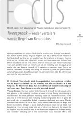 de Regel van Benedictus - VincentHunink.nl