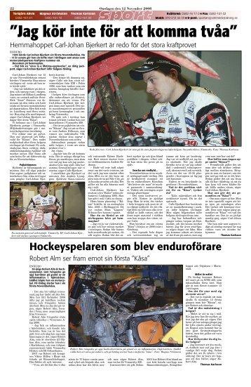 Novemberkåsan 2008 - Vimmerby Tidning