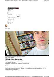 Den dubbelt dömde Publicerat: Sydsvenskan 2011-05 ... - BOJJE.SE
