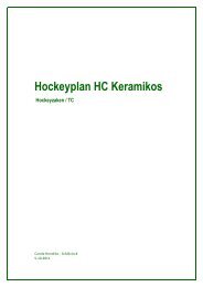 Hockeyplan Keramikos 2011-2012 - Hockey Club Keramikos
