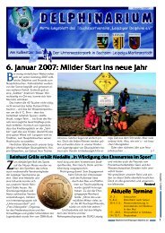 6. Januar 2007: Milder Start Ins Neue Jahr - Leipziger Delphine eV