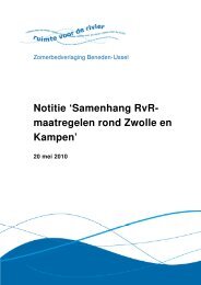 Notitie 'Samenhang RvR- maatregelen rond Zwolle ... - Rijkswaterstaat