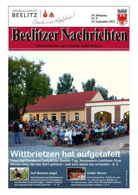 Beelitzer Nachrichten - September 2013