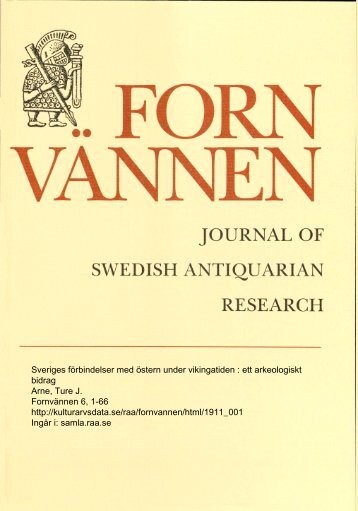Sveriges förbindelser med östern under vikingatiden : ett ...