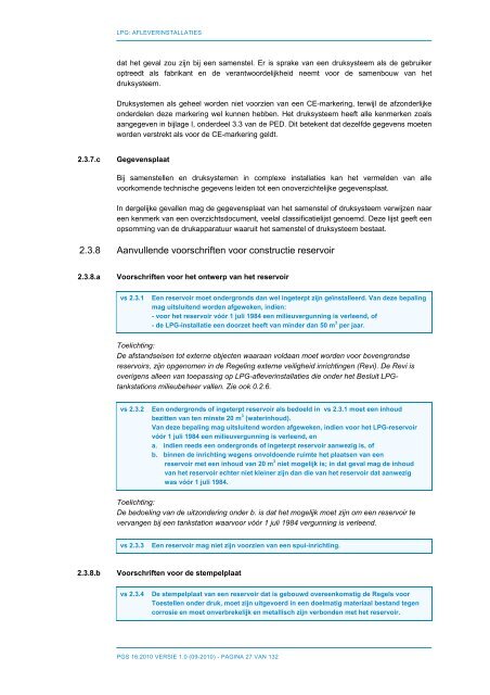 PGS 16 LPG: Afleverinstallaties - Publicatiereeks Gevaarlijke Stoffen