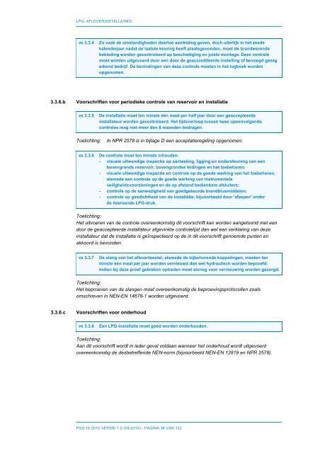 PGS 16 LPG: Afleverinstallaties - Publicatiereeks Gevaarlijke Stoffen