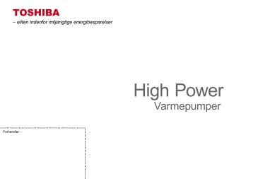 Læs mere om Toshiba HIGH POWER