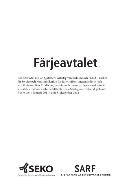 Färjeavtalet - SEKO sjöfolk