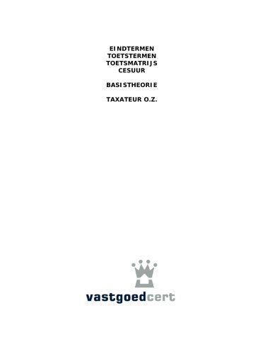 Eindtermen Basistheorie - KPE bv