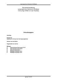 Docentenhandleiding Lesprogramma Historisch Wolfslaar Over ...