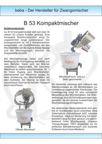 B 53 Kompaktmischer