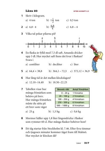 • Matte 5 läxor