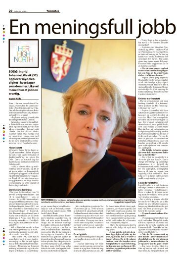 Ingrid Johanne Lillevik i avisa Finnmarken - Her High North