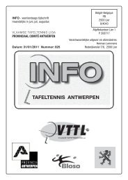 TAFELTENNIS ANTWERPEN - Antwerpen - VTTL