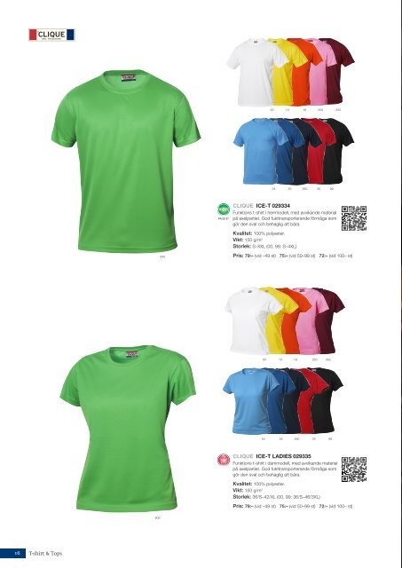 16 T-shirt & Tops CLIQUE ICE-T 029334 CLIQUE ICE-T LADIES ...