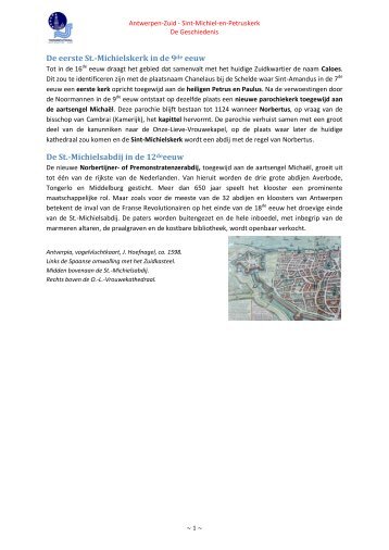 De Geschiedenis - Antwerpen, Kerken en Toerisme