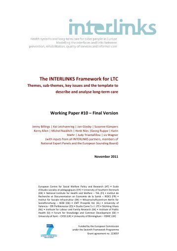 Working Paper #10 – Final Version - Interlinks