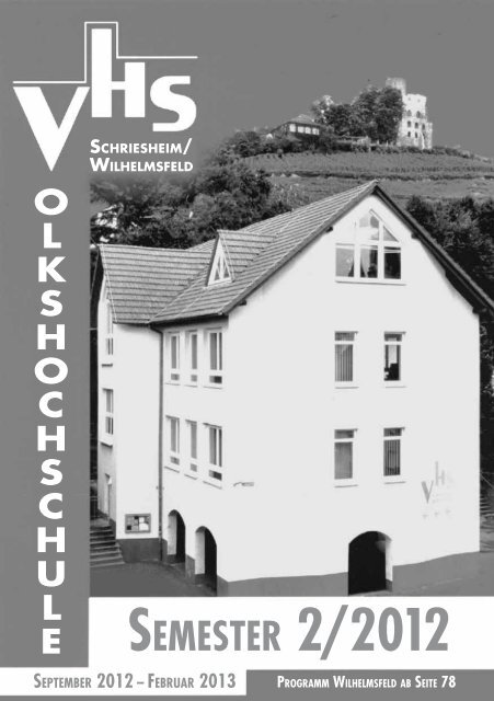 SEMESTER 2/2012 - VHS Schriesheim