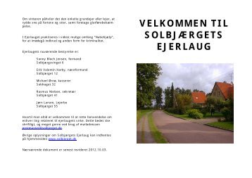 Om vinteren påhviler det den enkelte grundejer eller ... - solbjerget.dk