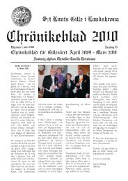 Chrönikeblad 2010 - Knutsgillet i Landskrona