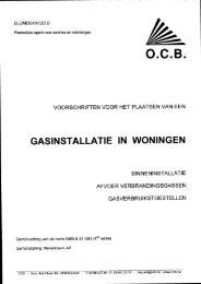 Gasinstallatie in woningen - ocb.be