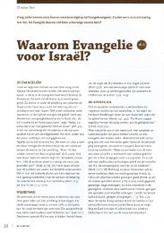 Waarom het Evangelie voor Israel? - Vergadering van gelovigen