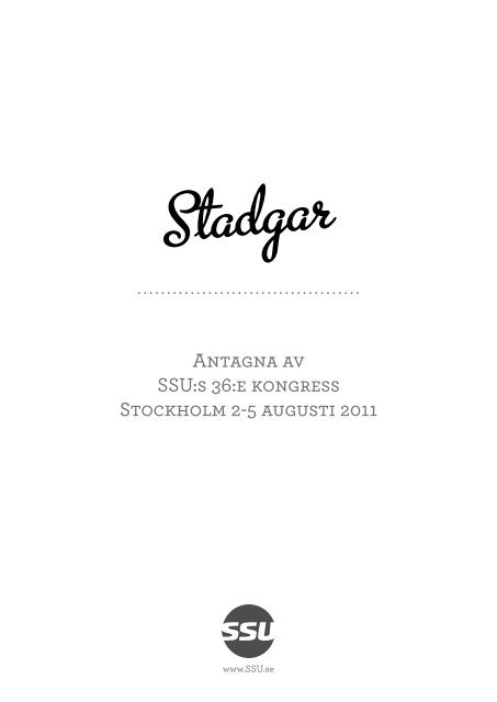 SSU:s stadgar