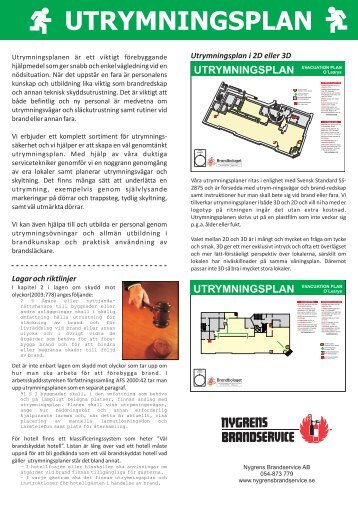 Utrymningsplaner - Nygrens Brandservice AB