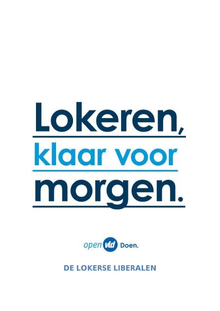 Klik hier om het volledige programma na te lezen - Open VLD Lokeren